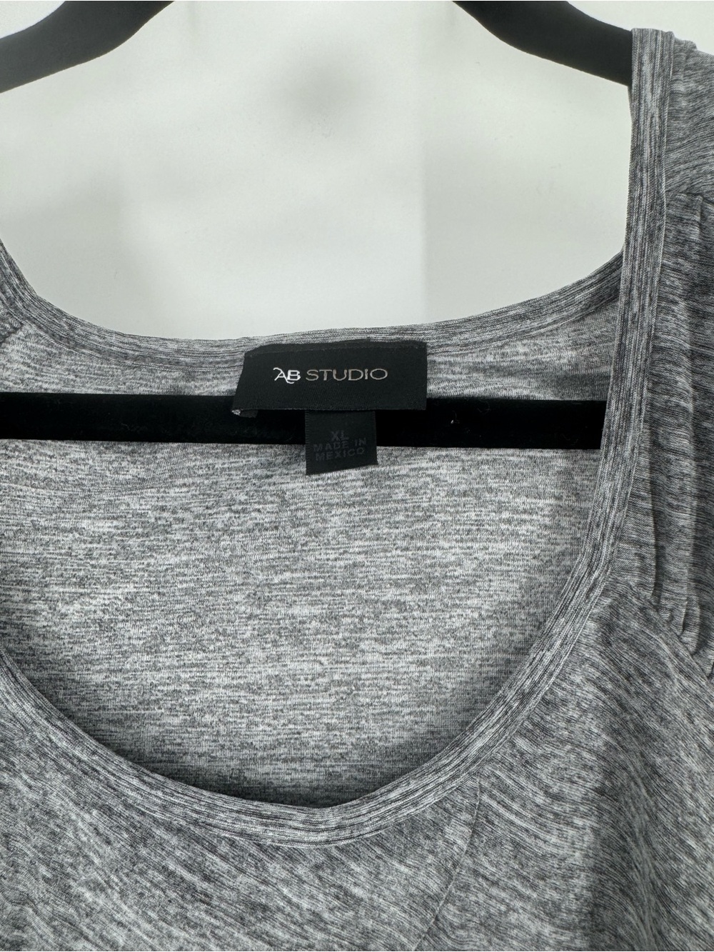 AB Studio Gray Ruffle Tank Top - Picture 2 of 3